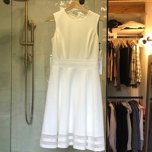 NWT white Calvin Klein dress size 4